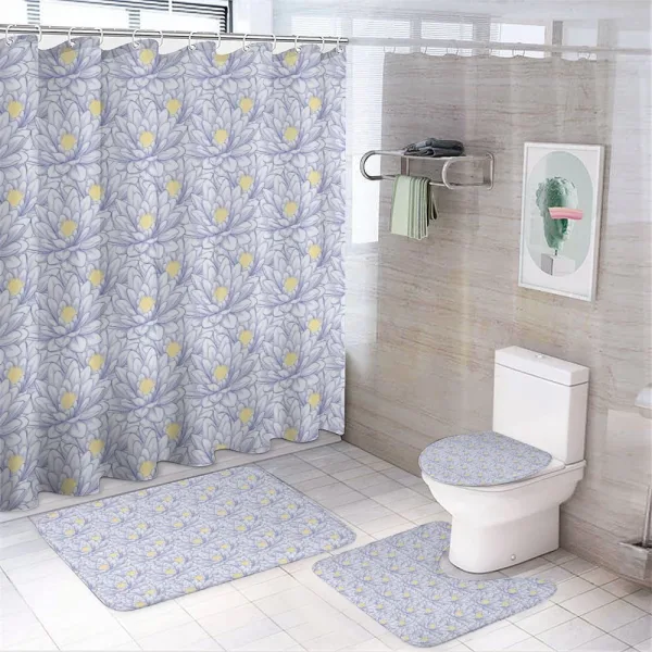 Blooming Petals of Asia on a shower curtain