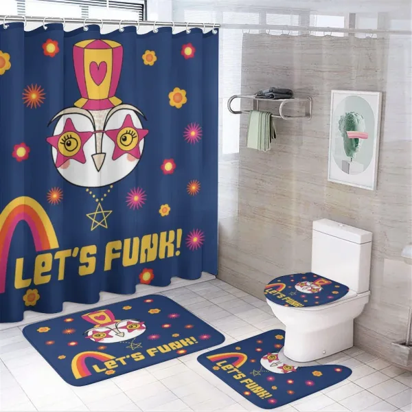 Cartoon Owl Funky on a shower curtain