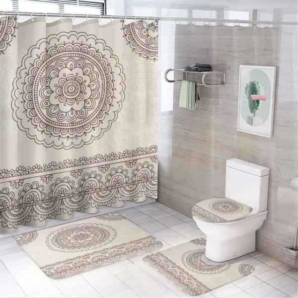 Civilization Tattoo Art on a shower curtain