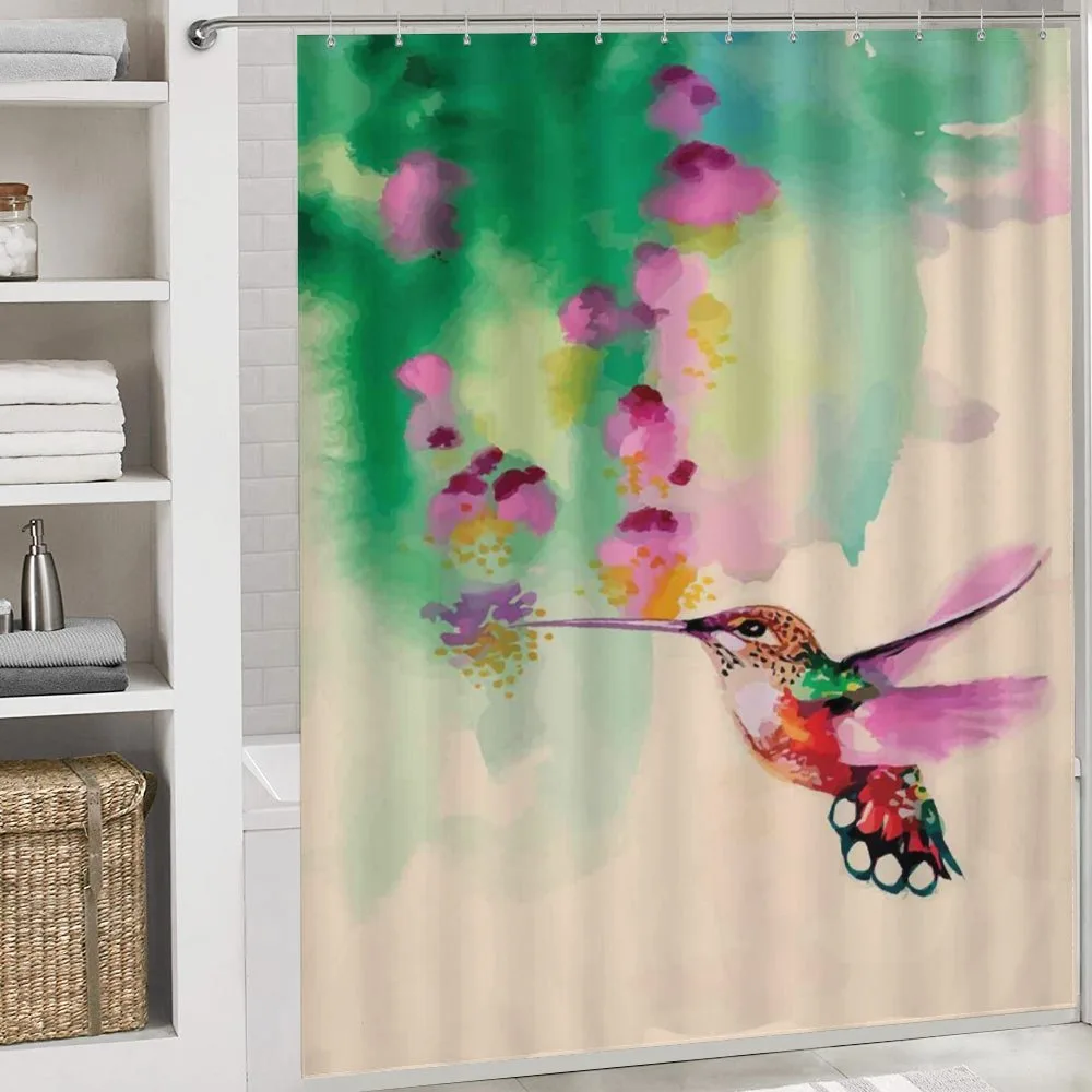 Colibri and Flowers — Detail 4