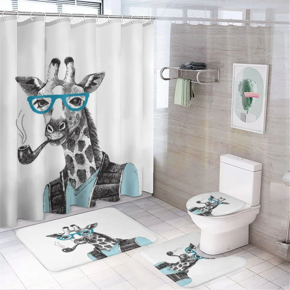 Funny Giraffe with Pipe — Your design