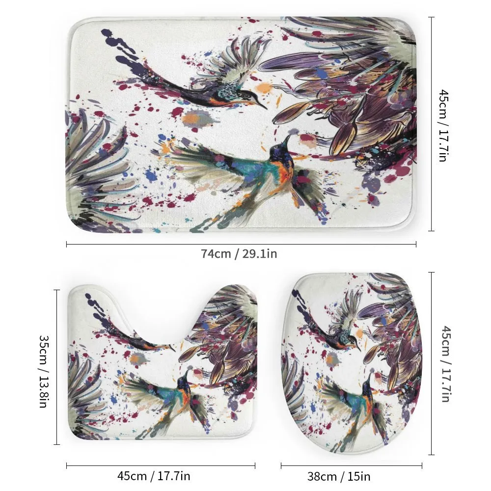 Lily Birds Watercolor — Detail 1
