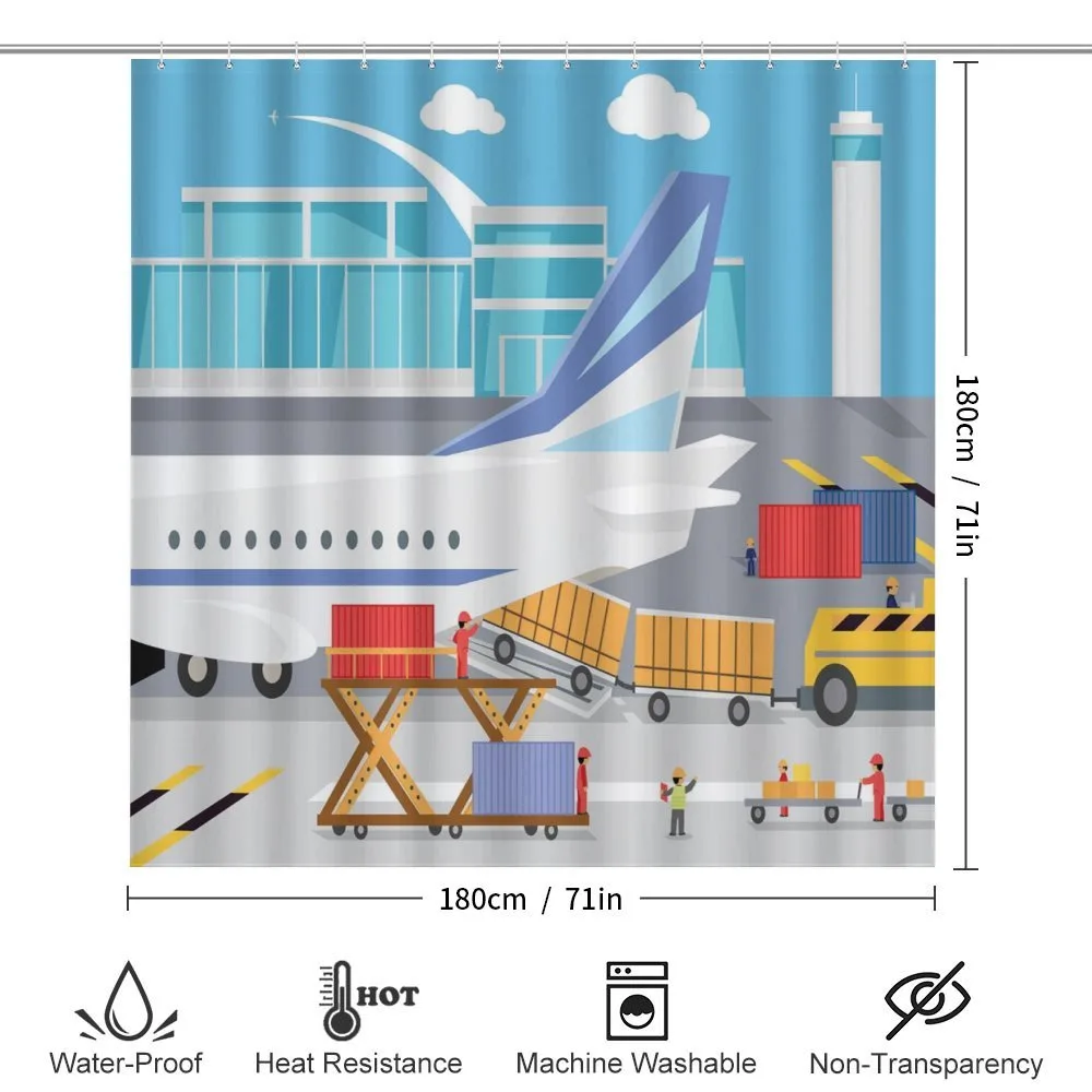 Loading Cargo Plane Cartoon — Detail 2