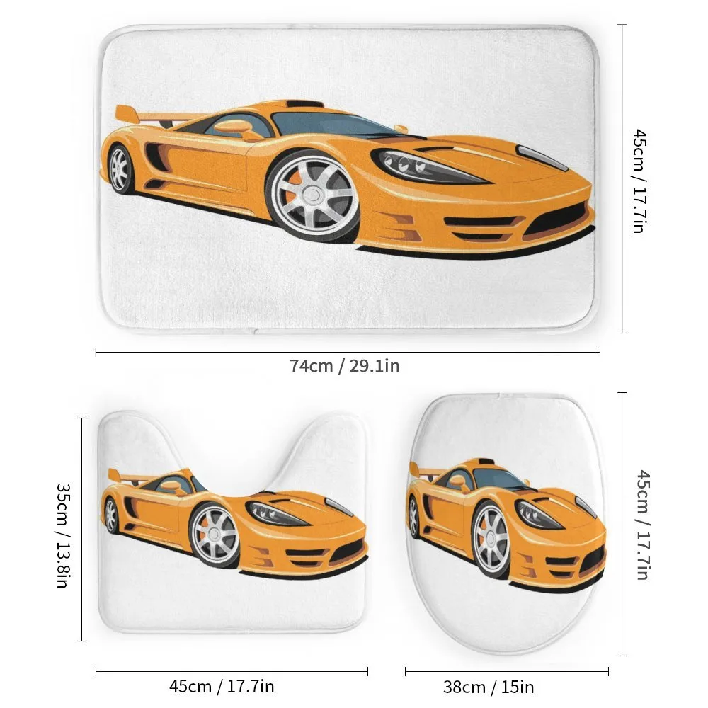 Orange Fast Sports Car — Detail 1