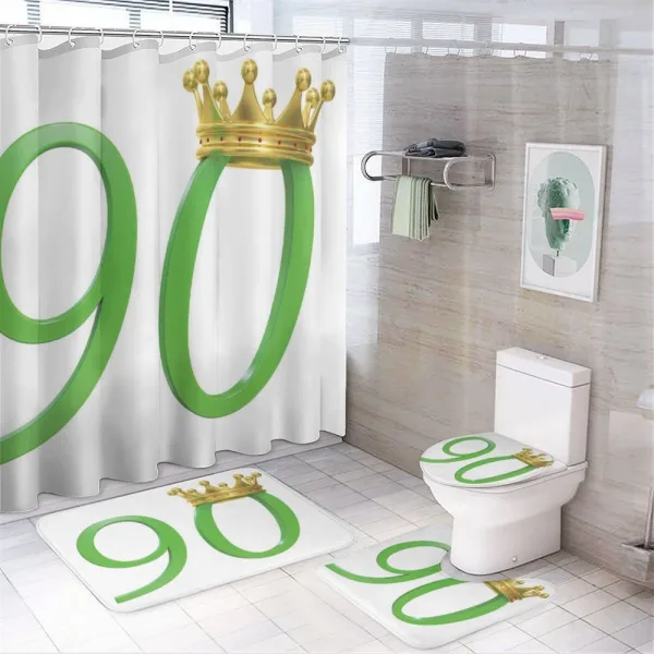 Queen Crown 90 on a shower curtain