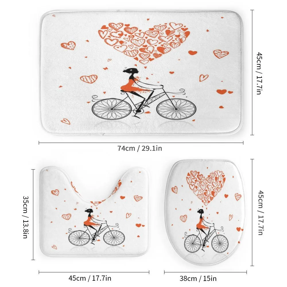 Romantic Cyclist Girl — Detail 1