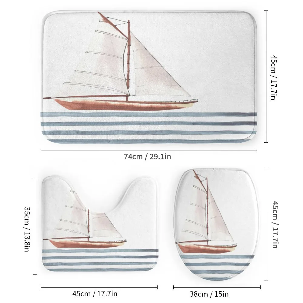 Sailing Theme Boat Waves — Detail 1