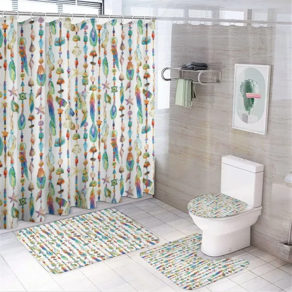 Sea Shells Nautical on a shower curtain