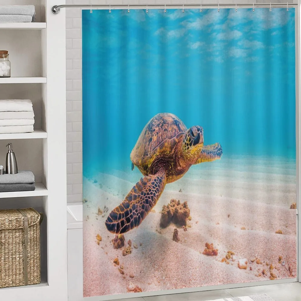 Sea Turtle Underwater — Detail 4