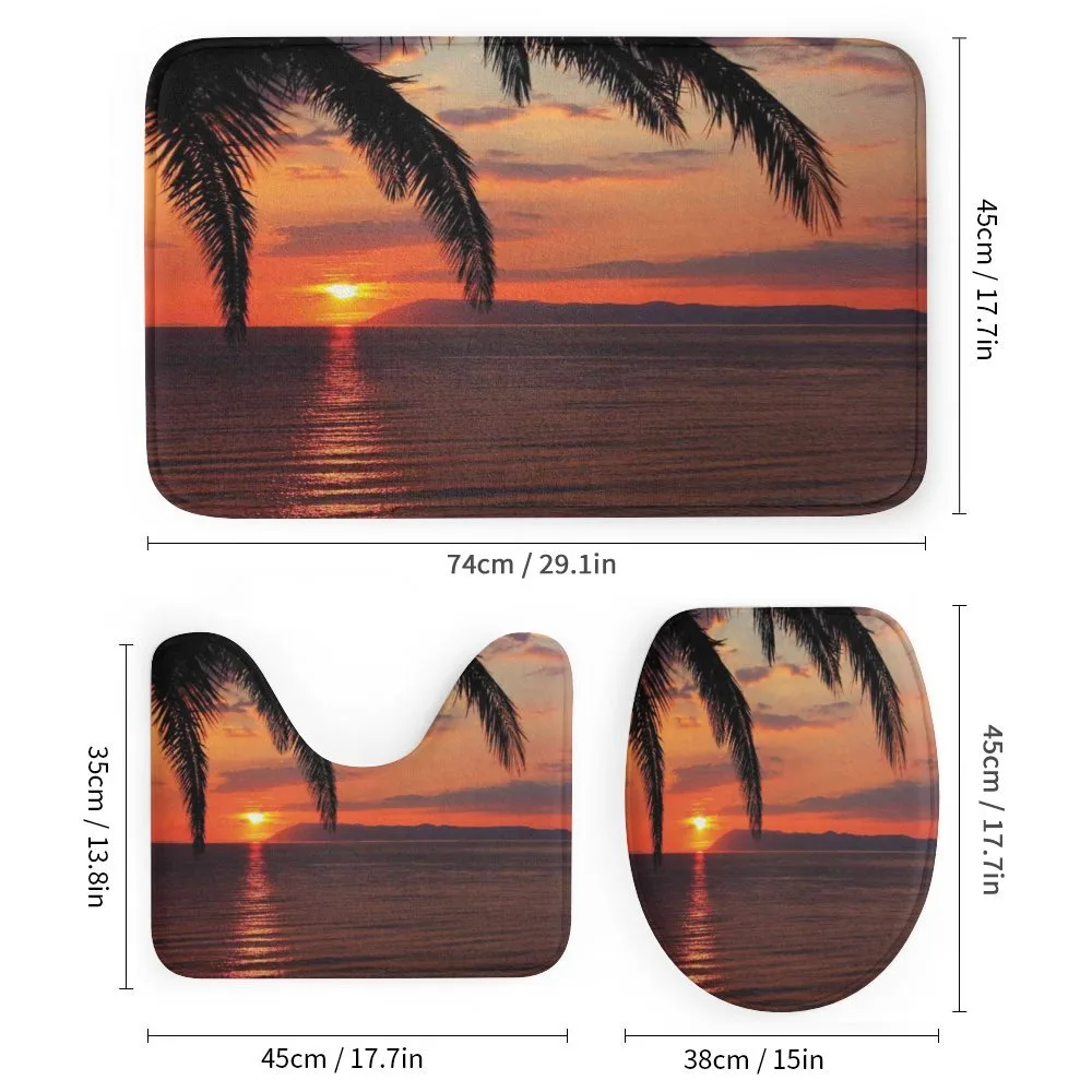 Sunrise on Sea and Palms — Detail 1