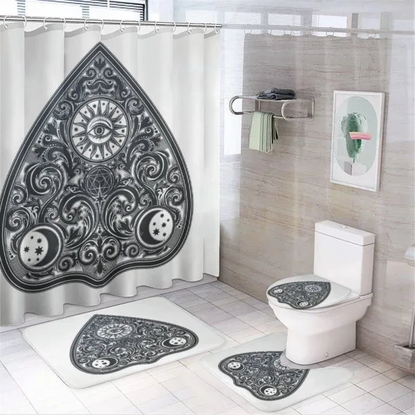 Upside down Shape on a shower curtain