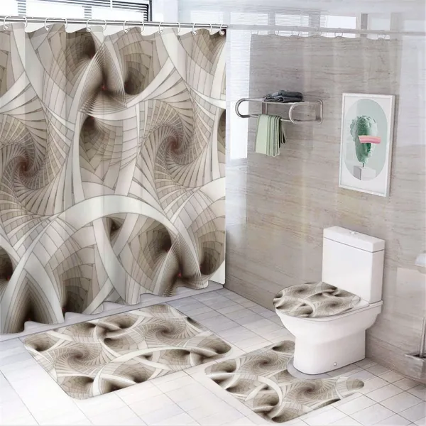 Abstract Digital Style on a shower curtain