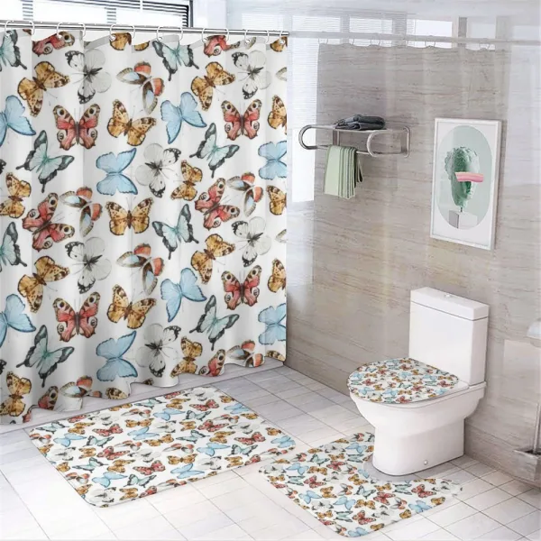 Bohemian Butterflies on a shower curtain