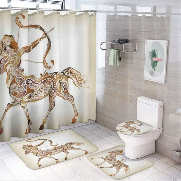 Centaur Pattern on a shower curtain