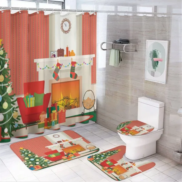 Christmas Essential Room on a shower curtain