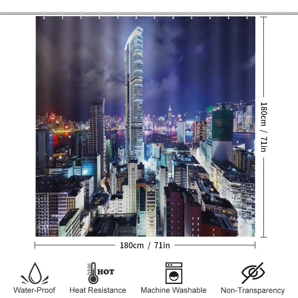 Downtown Hong Kong Night — Detail 2