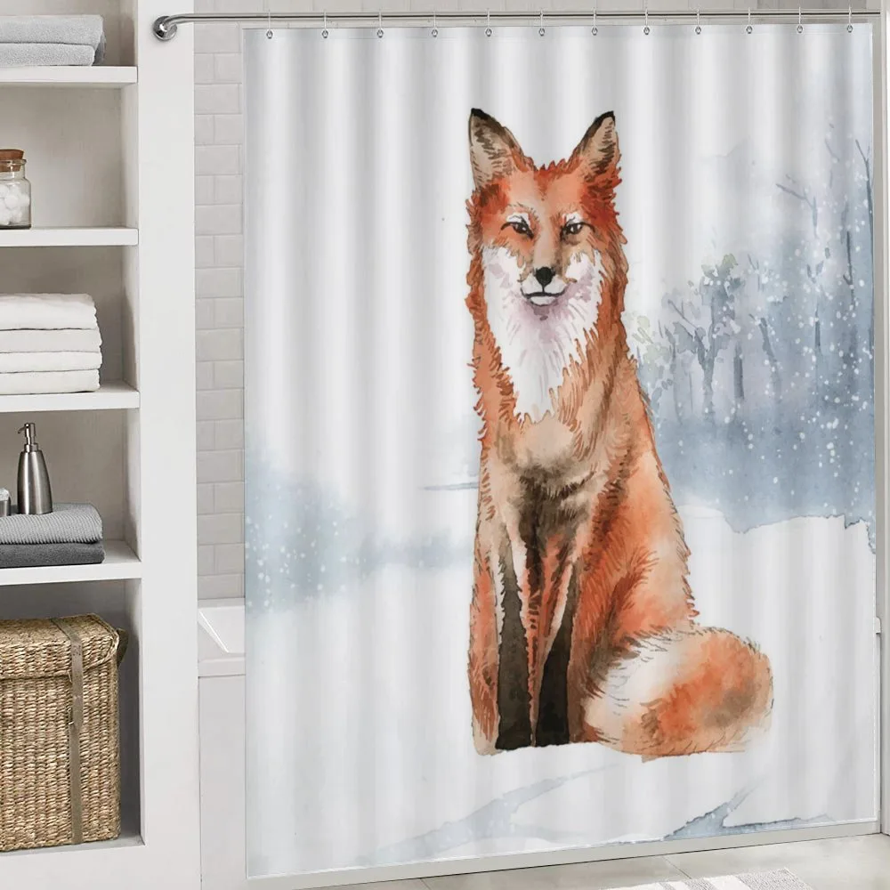 Fine Art Winter Animal Painting — Detail 4