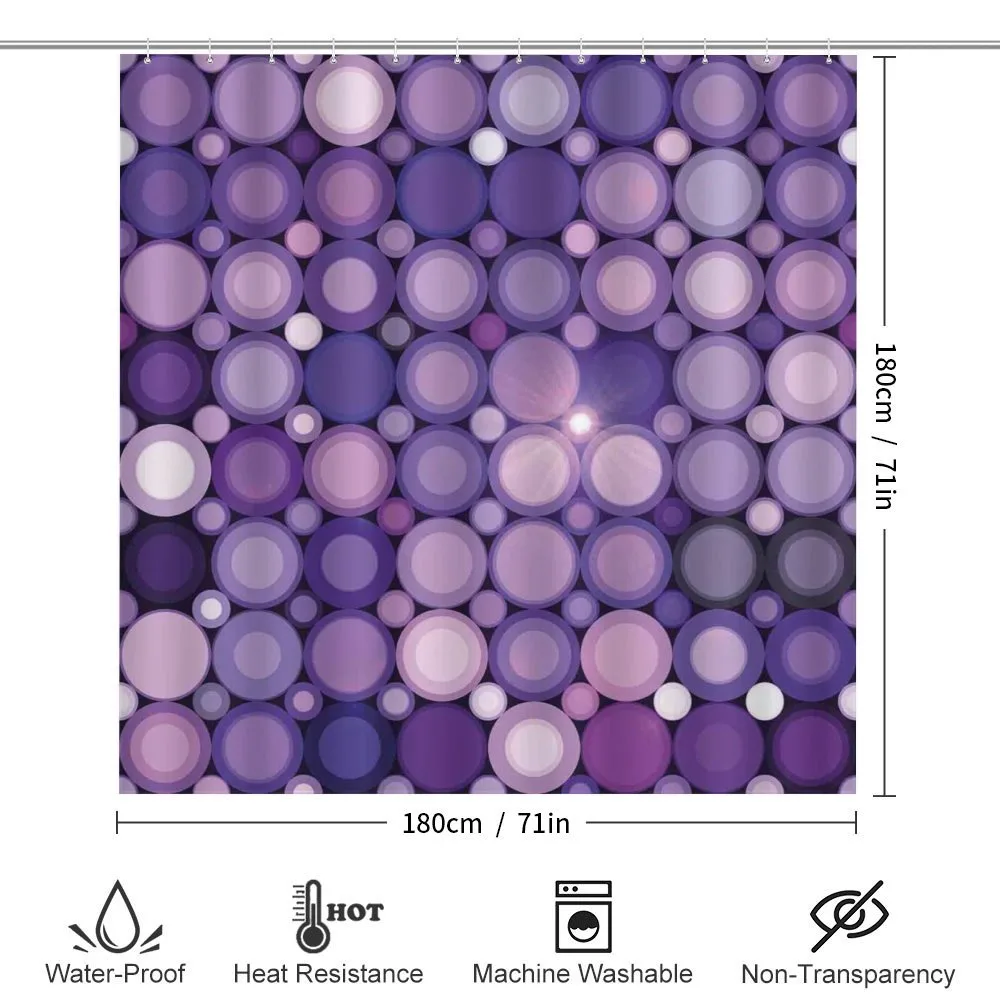 Geometric Violet Circles — Detail 2