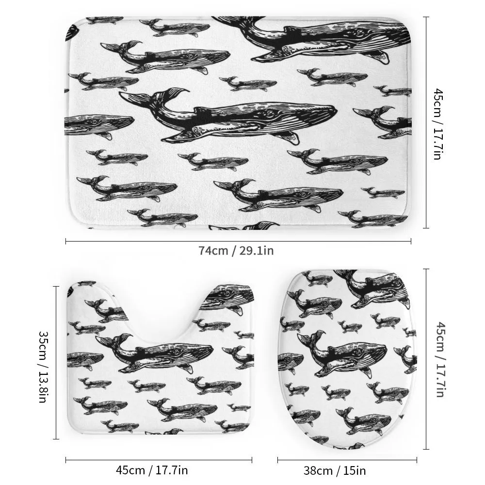 Hand Drawn Big Whales — Detail 1