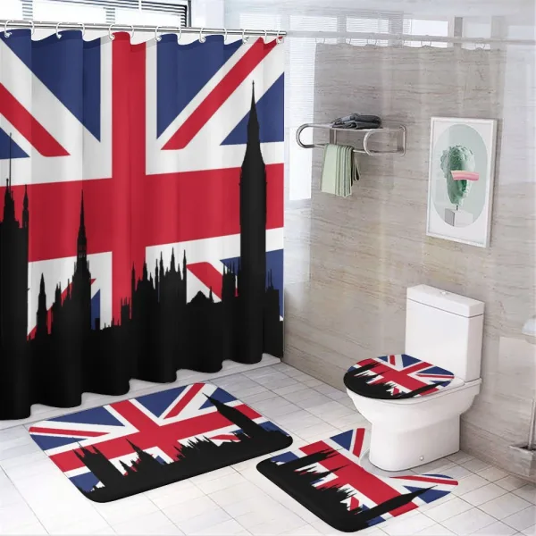 Historic Urban UK on a shower curtain