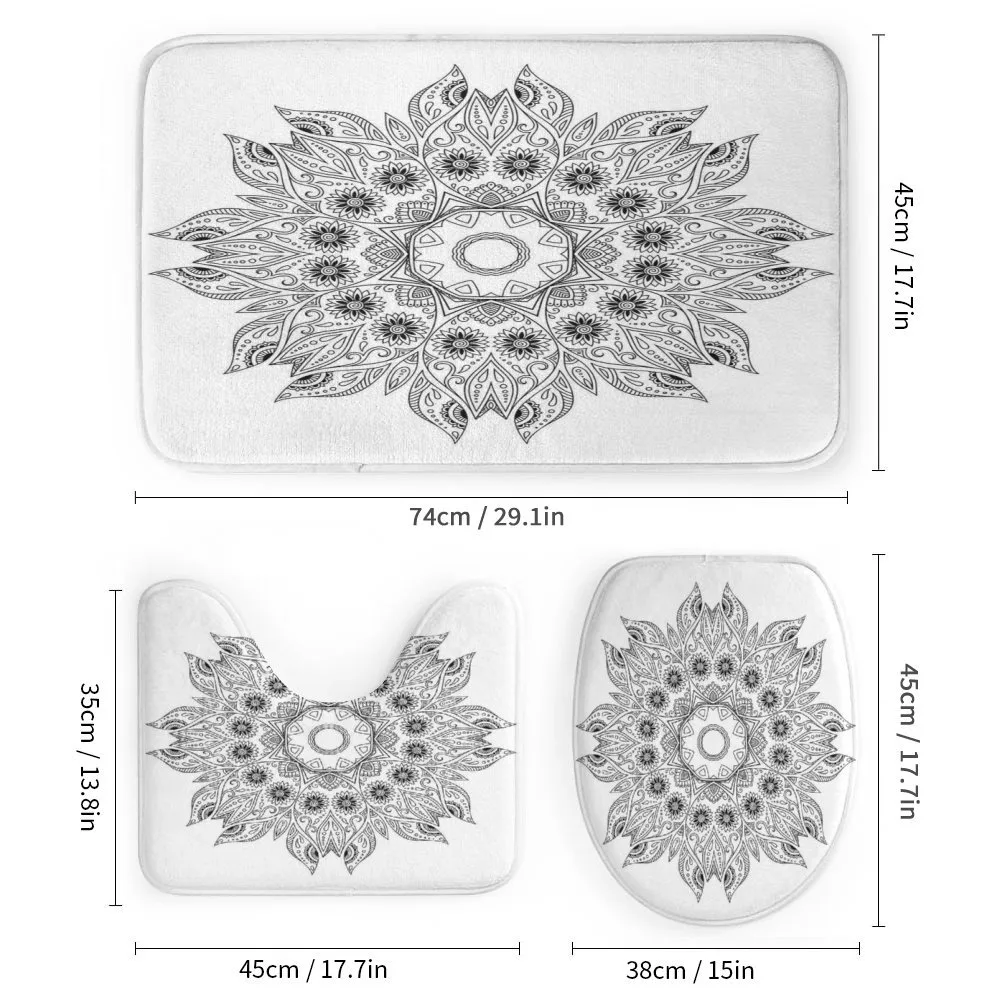 Mandala Black White — Detail 1