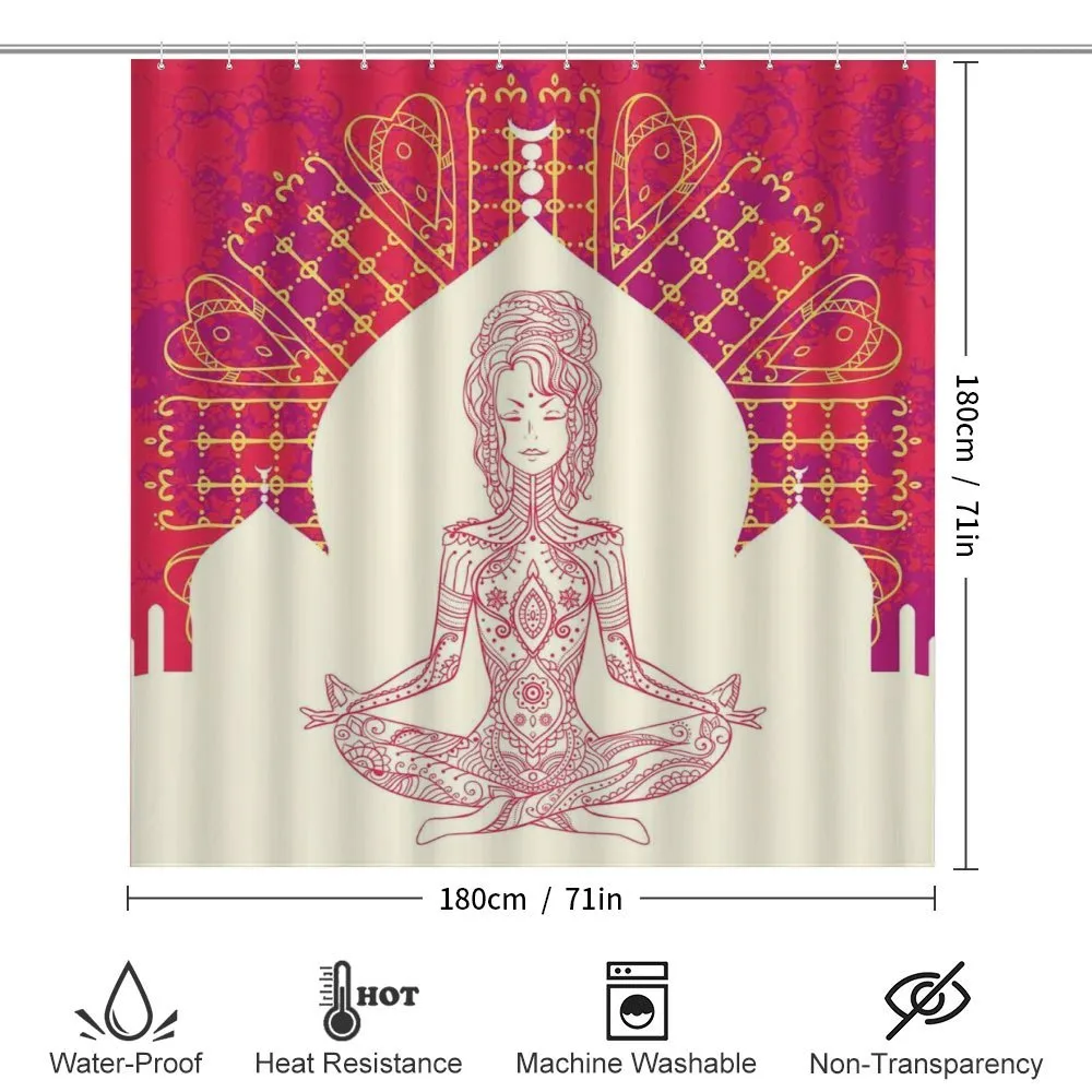 Mandala Meditation Girl — Detail 2