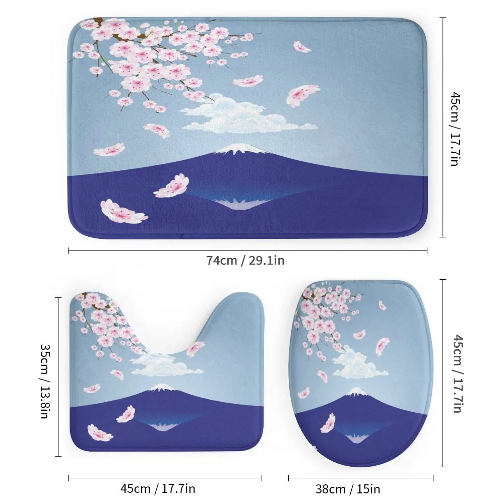 Mountain and Cherry Blossoms — Detail 1