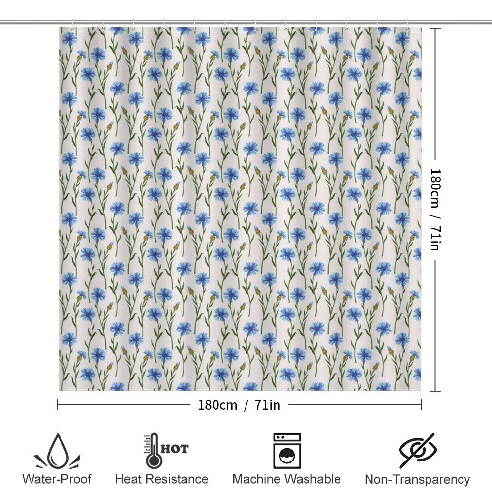 Pattern of Cornflowers Field — Detail 2