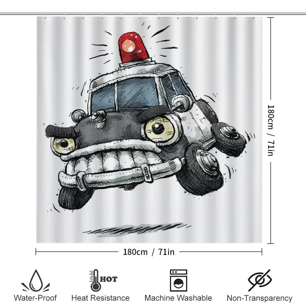 Police Car Art Image — Detail 2