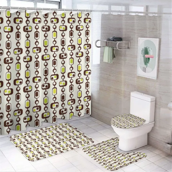 Rectangle Elements on a shower curtain