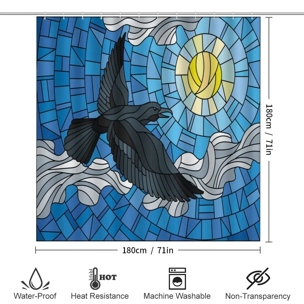 Stained Glass Bird Sky — Detail 2