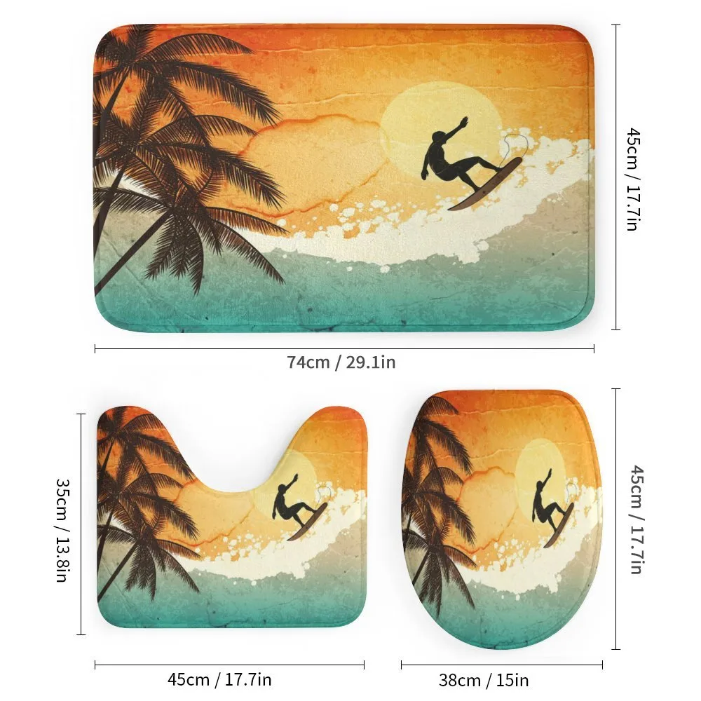 Surfer Sea Palms Sunset — Detail 1
