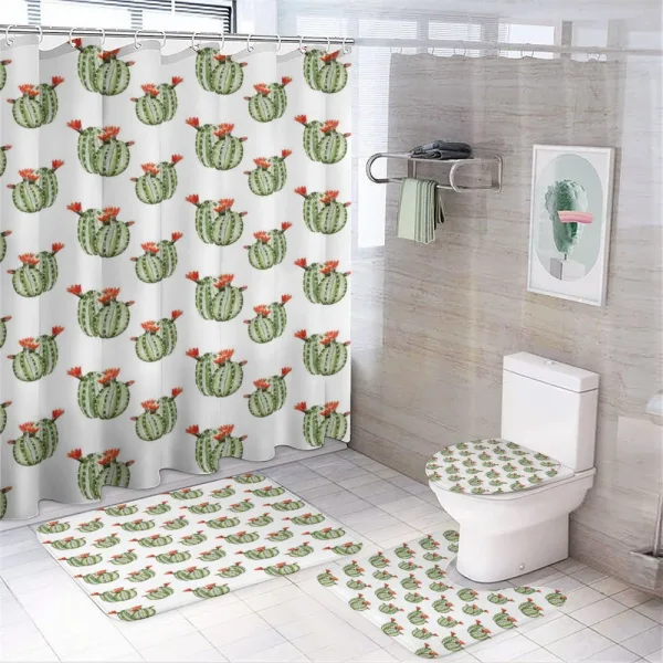 Watercolor Style on a shower curtain