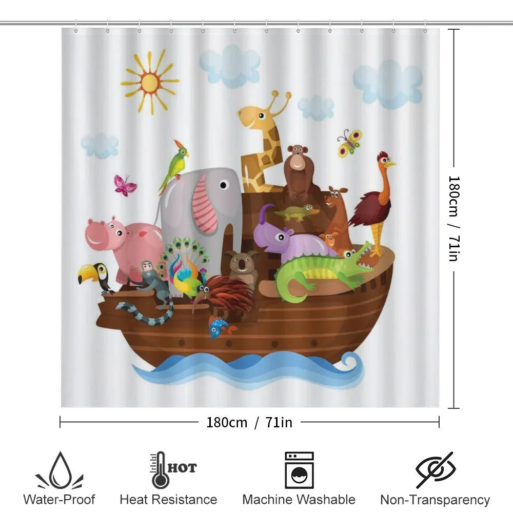 Animals in Ship Cartoon — Detail 2