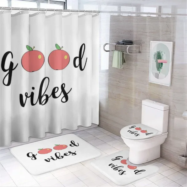 Apples Healthy on a shower curtain