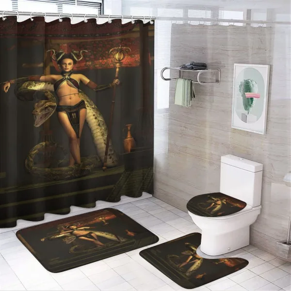 Beauty with Scepter on a shower curtain