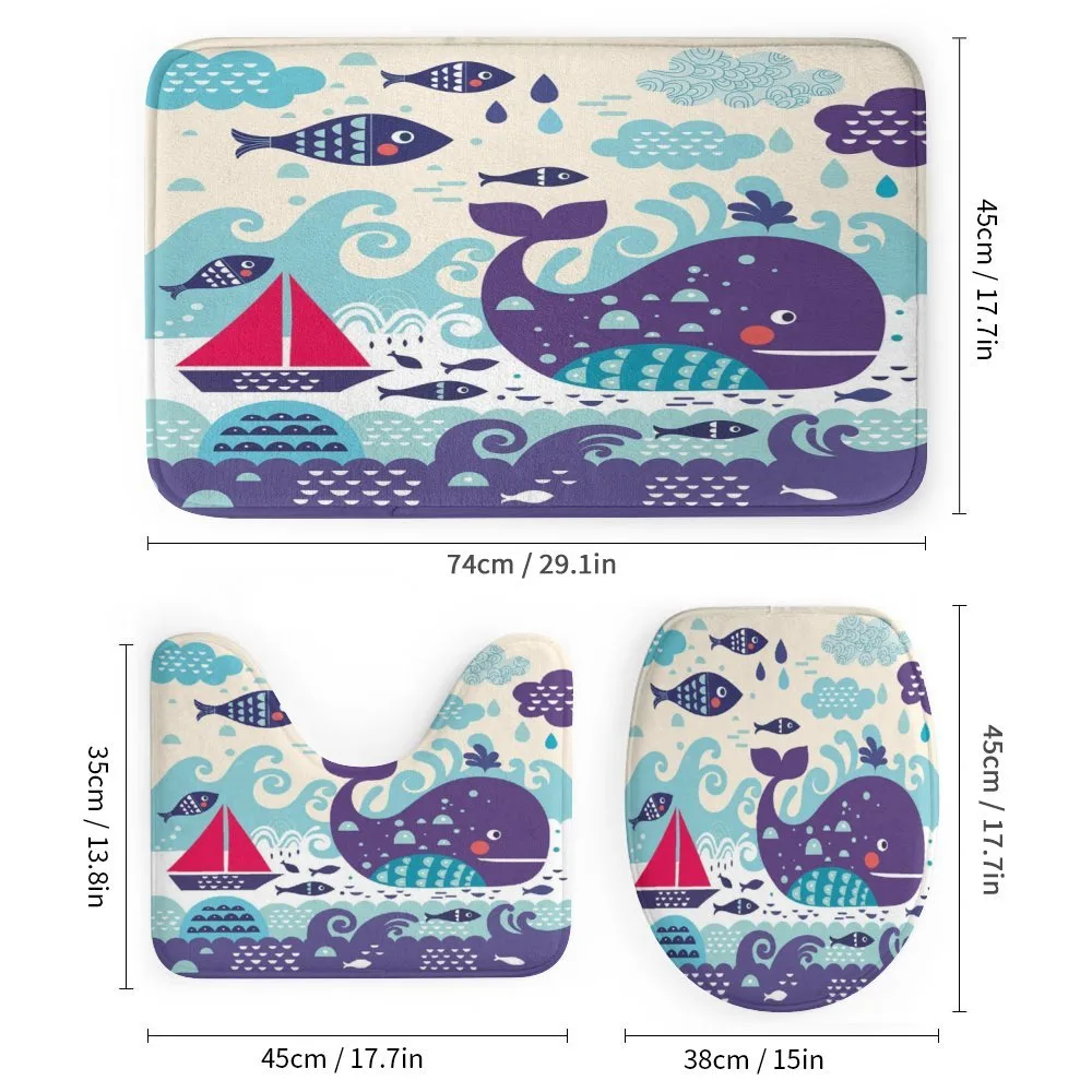 Cartoon Whale an Fishes — Detail 1