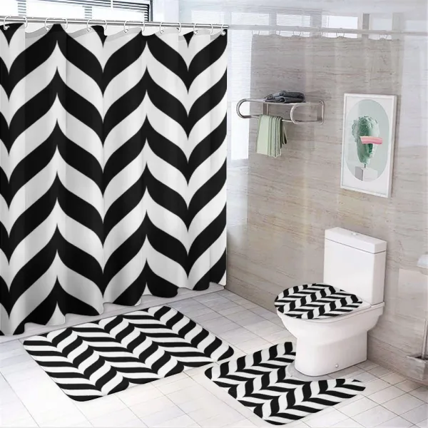 Chevron Retro on a shower curtain