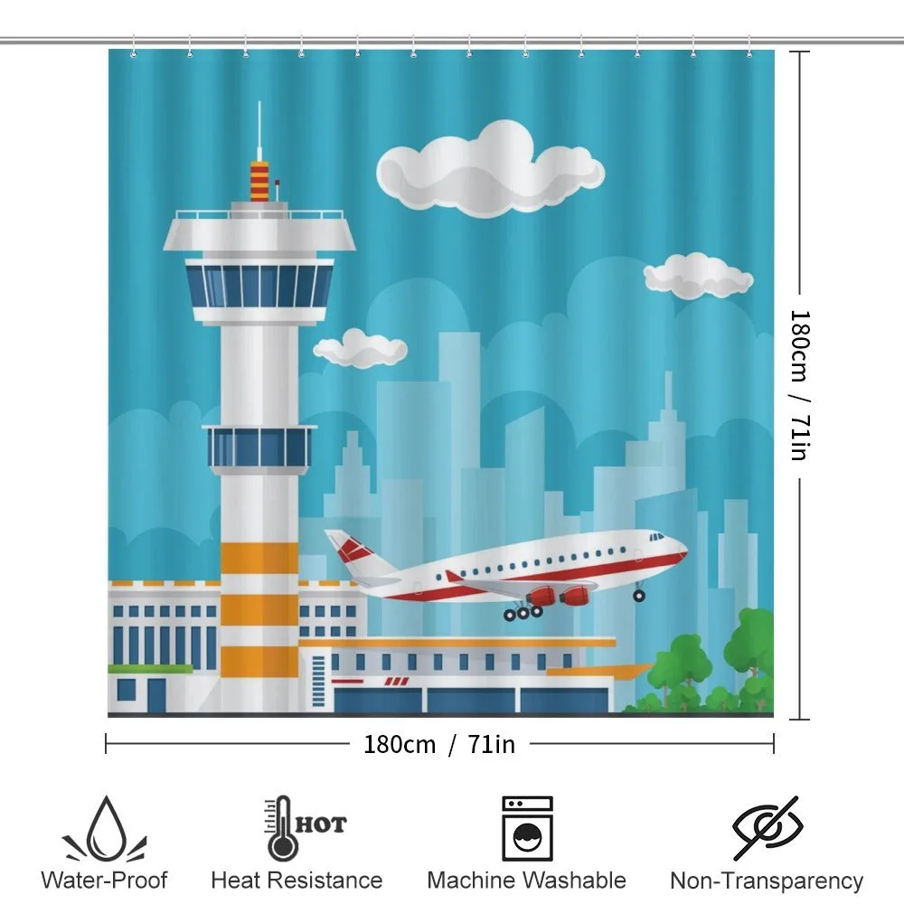 Control Tower and Plane — Detail 2