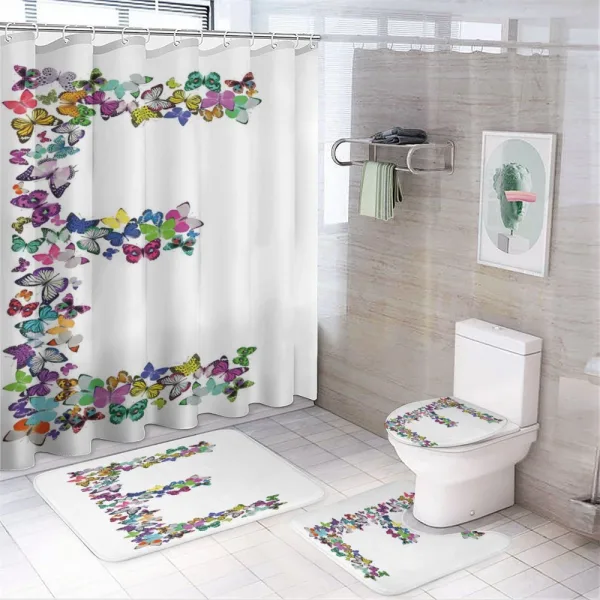 Creatures of Spring on a shower curtain