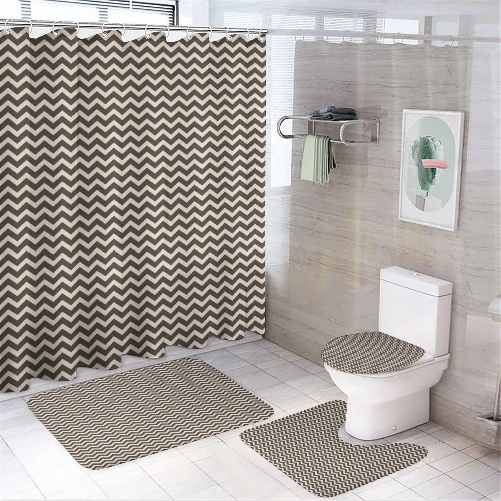 Earthy Tone Abstract Zigzag — Your design