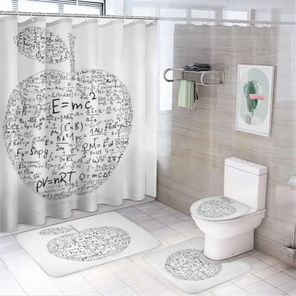 Equations Learning on a shower curtain