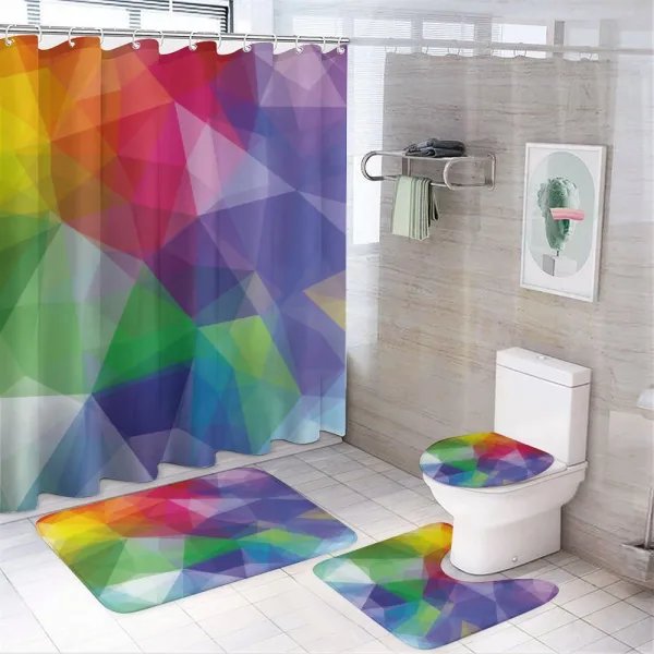 Fractal Hazy Quirky on a shower curtain