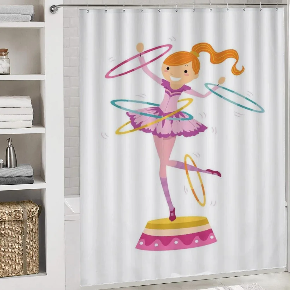 Girl Twirling Hoops — Detail 4