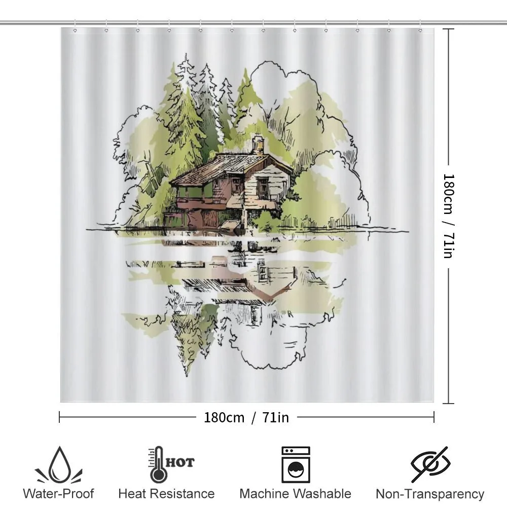 Lake House in the Forest — Detail 2