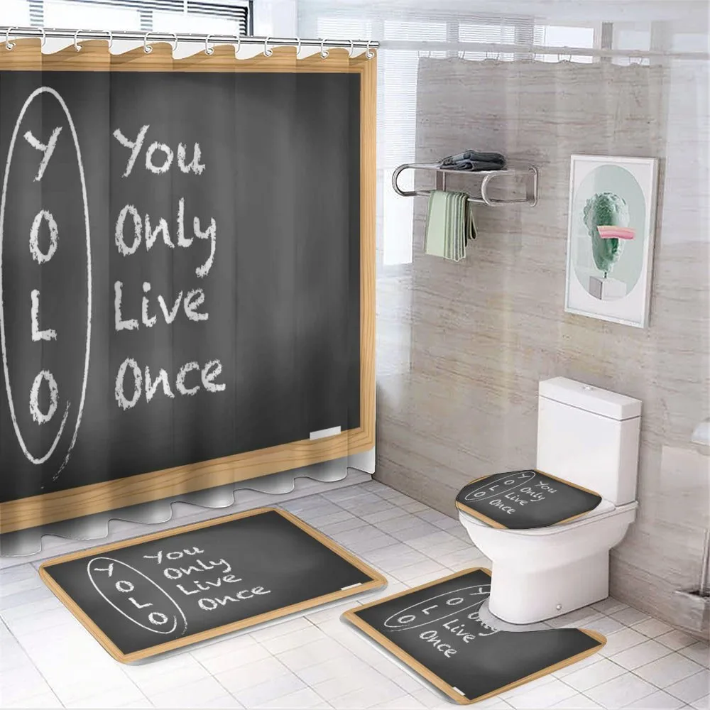 Life Words on Chalkboard — Your design
