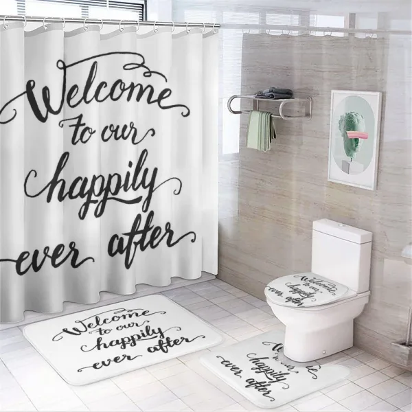 Marry Happily Ever After on a shower curtain