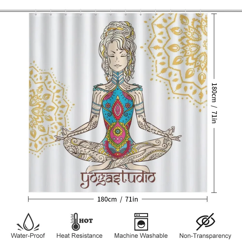 Meditating Girl Mandala — Detail 2