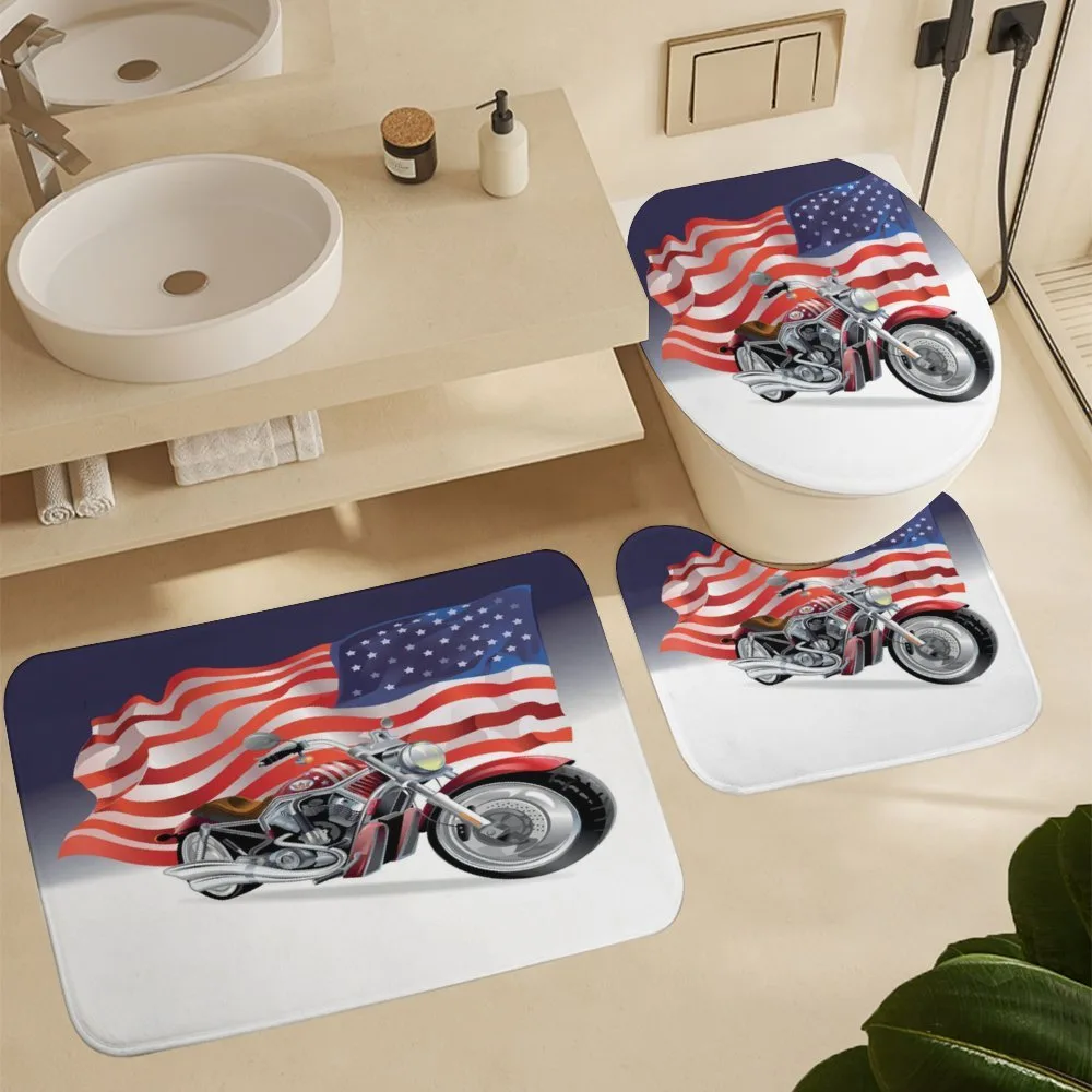 Motorbike and US Flag — Detail 5