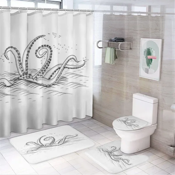 Myth Creature on a shower curtain